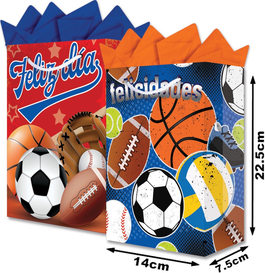 Bolsa p/RegaloTodaOcasión Deportes Pelotas Chica 14×22½+7½ granmark® 847-5788/6 Pieza 751214651235 0
