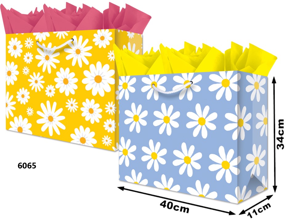 Bolsa p/RegaloTodaOcasión Margaritas Jumbo Boutique 40×34½+11 granmark® 843-6065/6 Pieza 75121466274