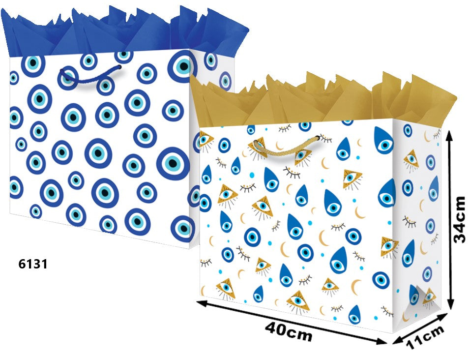 Bolsa p/RegaloTodaOcasión Ojo Turco Jumbo Boutique 40×34½+11 granmark® 843-6131/6 Pieza 751214662767