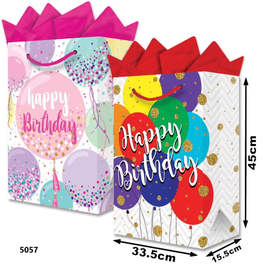 Bolsa p/RegaloTodaOcasión Globos Gigantes Jumbo 33½×45+15½ granmark® 844-5057/6 Pieza 751214626141 0