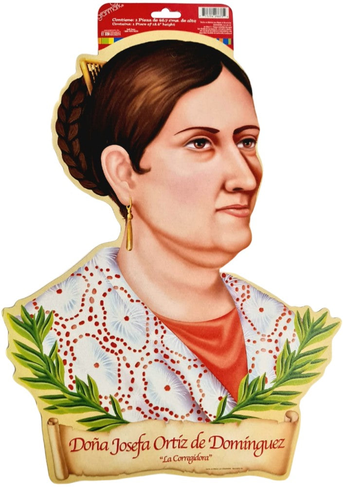 Adorno Fiestas Patrias Josefa Ortiz de Domínguez Figur 46.7cm granmark® 6000-42 [Pieza] 751214512079 2