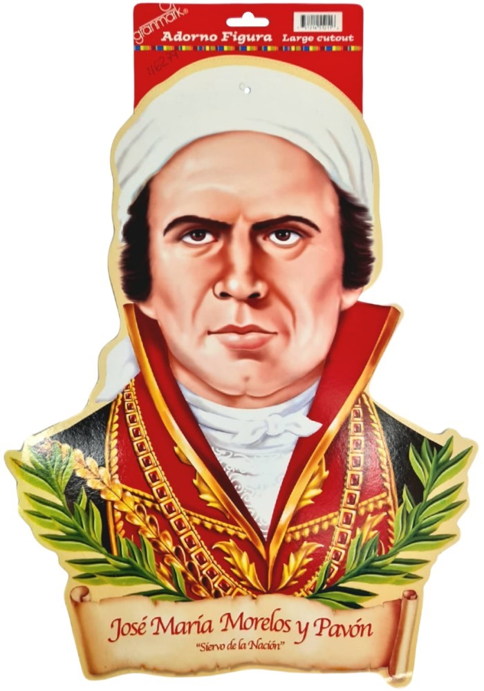 Adorno Fiestas Patrias José María Morelos yPavón Figur 46cm granmark® 6000-4 [Pieza] 751214512116