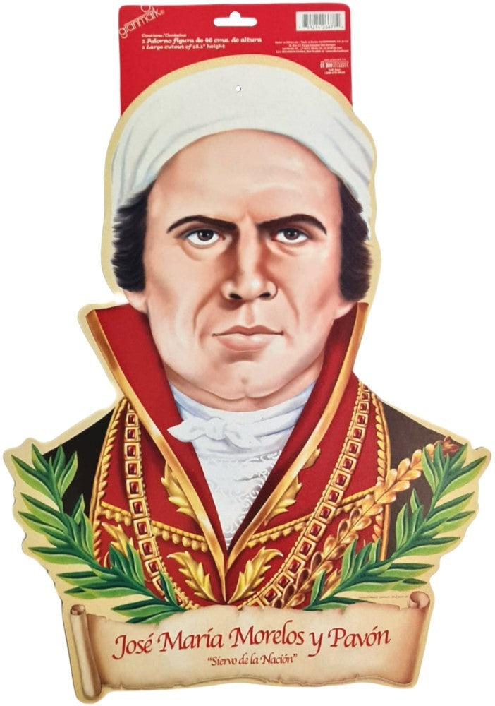 Adorno Fiestas Patrias José María Morelos yPavón Figur 46cm granmark® 6000-4 [Pieza] 751214512116 2