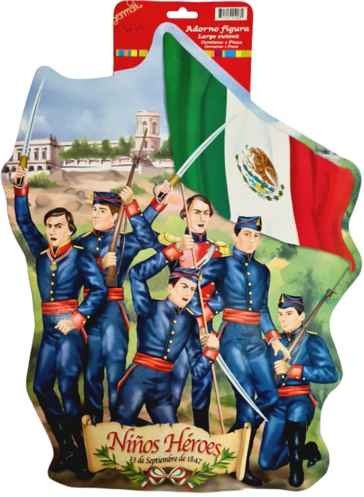 Adorno Fiestas Patrias Niños Héroes 13 Sep.1847 Figur 48cm granmark® 6000-41 Pieza 751214512031