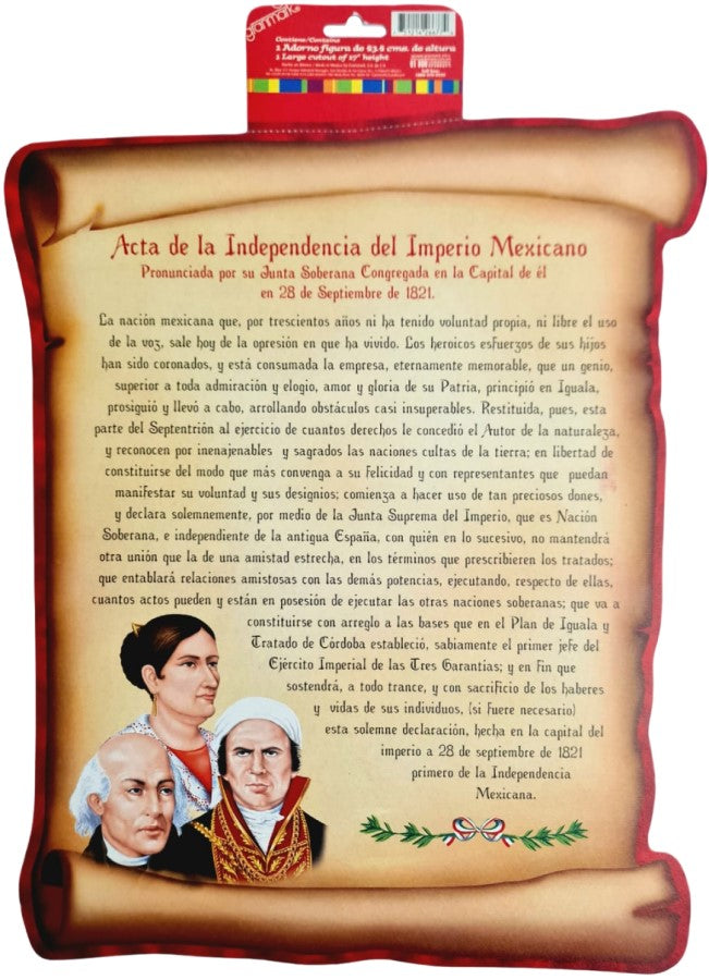 Adorno Fiestas Patrias Acta de la Independencia Figur 43.4cm granmark® 6000 [Pieza] 751214512086 2