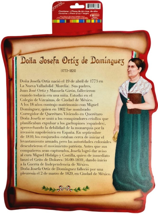 Adorno Fiestas Patrias Reseña D Josefa Ortiz Figur 40cm granmark® 6000 [Pieza] 2