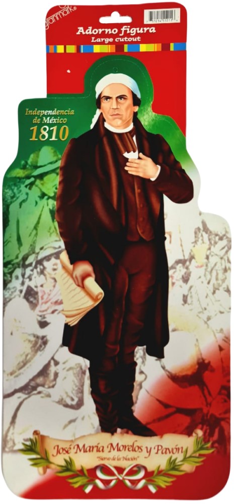 Adorno Fiestas Patrias José María Morelos 1810 Figur 44cm granmark® 6000 [Pieza]