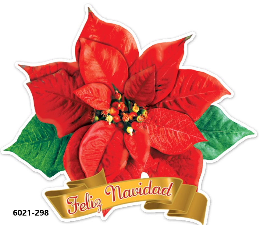 Adorno Navidad Móvil Nochebuena 40cm granmark® 6021-298 [Pieza] 751214287656