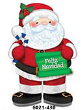 Adorno Navidad Móvil Santa con Letrero 62cm granmark® 6021-430 Pieza 751214562449