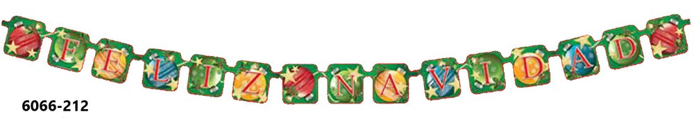 Adorno Navidad Móvil Letrero Feliz Navidad 2.46m granmark® 6066-212 [Pieza] 751214254849