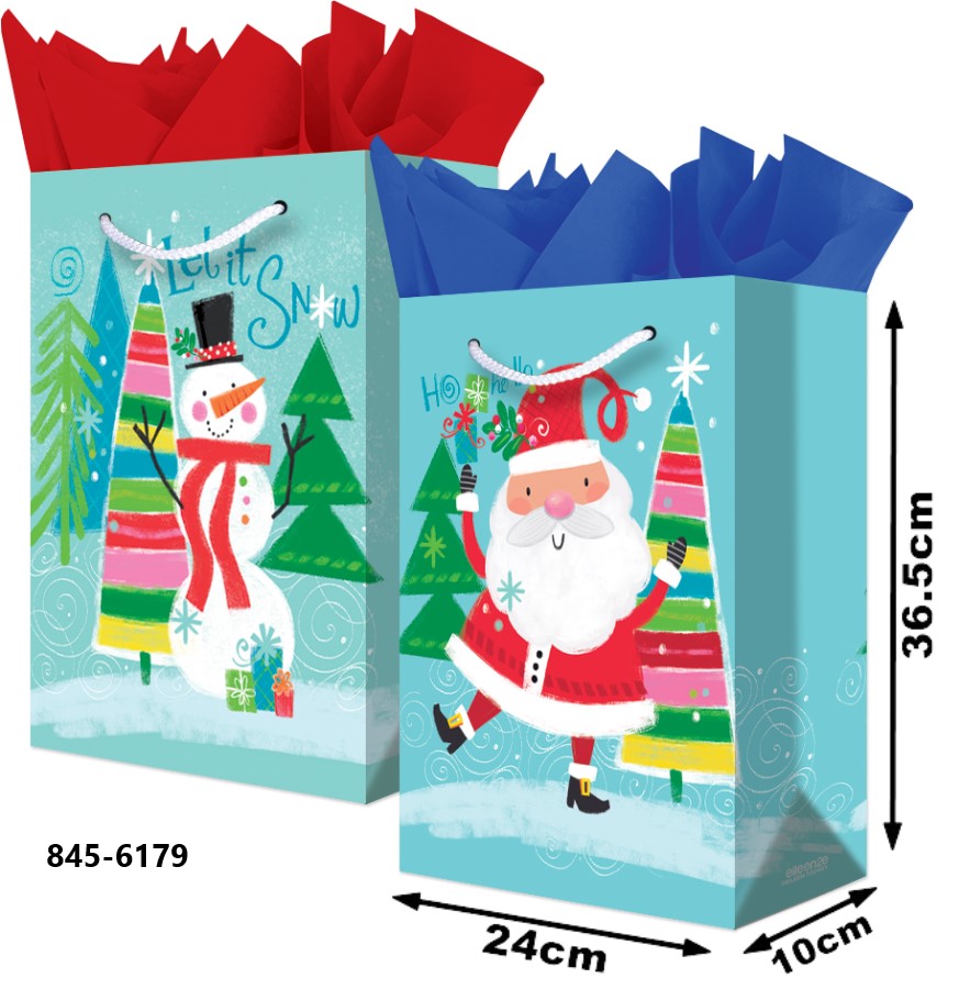 Bolsa p/Regalo Navidad Eileen Let It Snow Grand 24×36½+10 granmark® 845-6179/6 Pieza 751214665089 01