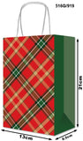 Bolsa Dulcera Navidad Bond con Asa Lumberjack 21×13+8½cm granmark® 516G/919 Pieza 751214933096