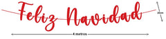 Guirnalda Móvil Feliz Navidad Rojo 12 letras 20cm×4m granmark® 6185-919 [Pieza] 751214931528