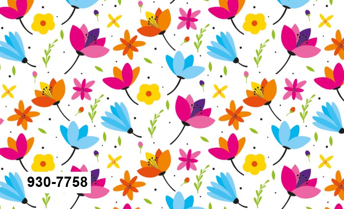Papel p/Regalo Festejos Flores Plain Color 70×51.3cm granmark® 930-7758 Hoja 751214174802 01