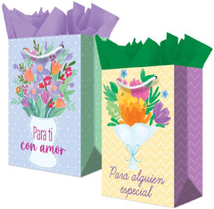 Bolsa p/RegaloTodaOcasión Bouquets Florales Chica 14×22½+7½ granmark® 847-6257/6 Pieza 751214668639