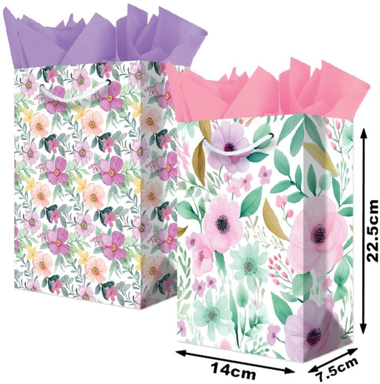 Bolsa p/RegaloTodaOcasión Petunias Moradas Chica 14×22½+7½ granmark® 847-6260/6 Pieza 751214668721 0