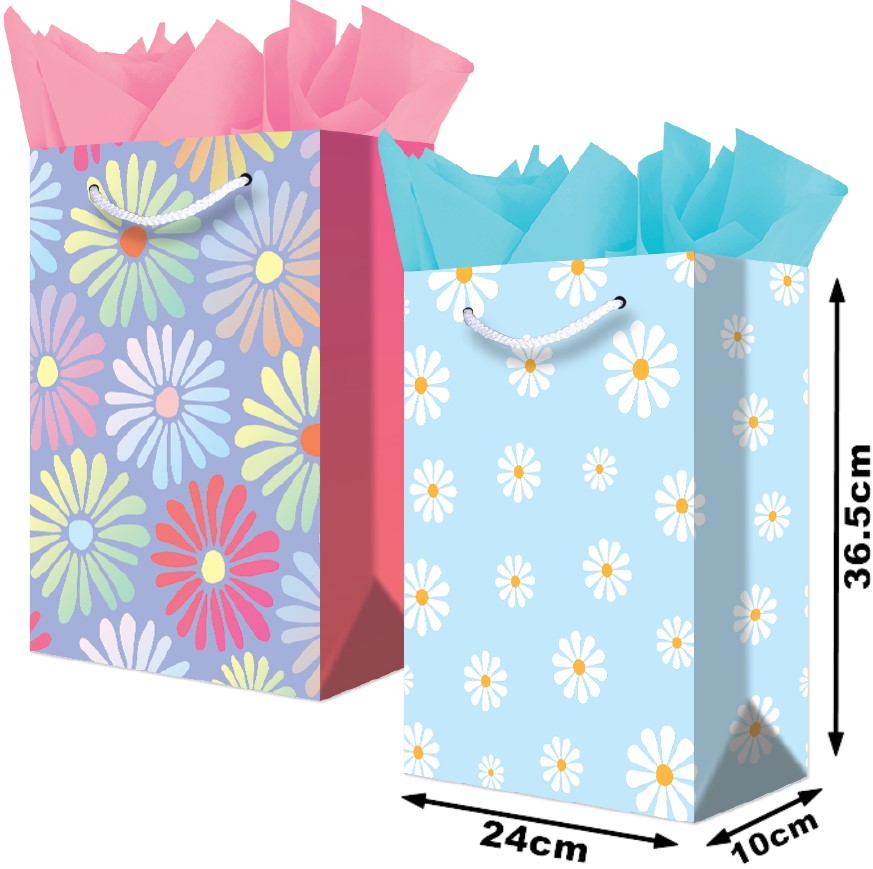 Bolsa p/RegaloTodaOcasión Florecitas y Rosas Grand 24×36½+10 granmark® 845-6259/6 Pieza 751214668677