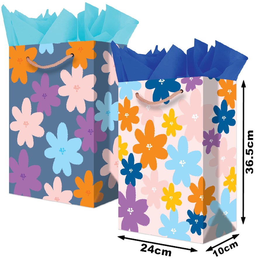 Bolsa p/RegaloTodaOcasión Decenas de Flores Grand 24×36½+10 granmark® 845-6258/6 Pieza 751214668646