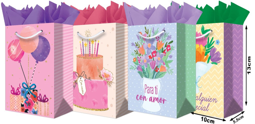 Bolsa p/RegaloTodaOcasión Para Ti con Amor Mini 10×13+5cm granmark® 816-374/12 Pieza 751214669131 01