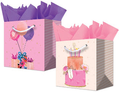 Bolsa p/RegaloTodaOcasión Pastel y Globos Chic 22½×21+12 granmark® 835-83/6 Pieza 751214669100 01