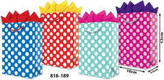 Bolsa p/RegaloTodaOcasión Patron Lunares Mini 10×13+5cm granmark® 816-189/12 Pieza 751214471277 01