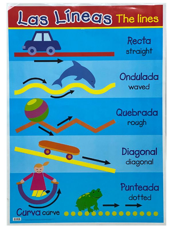 Póster Didáctico Las Lineas 50×70cm granmark® 1317-1 Pieza 751214223012 01