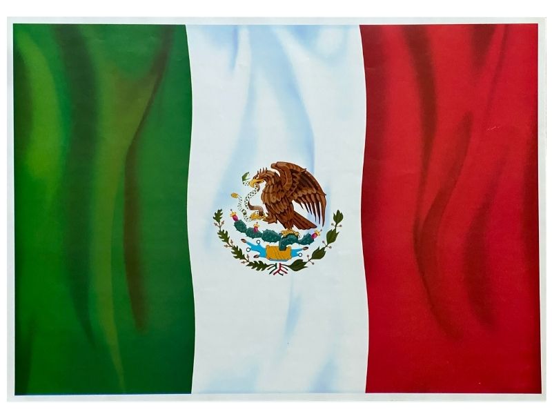 Póster Didáctico Bandera de México 70×50cm granmark® 1345-104 Pieza 751214550569 01