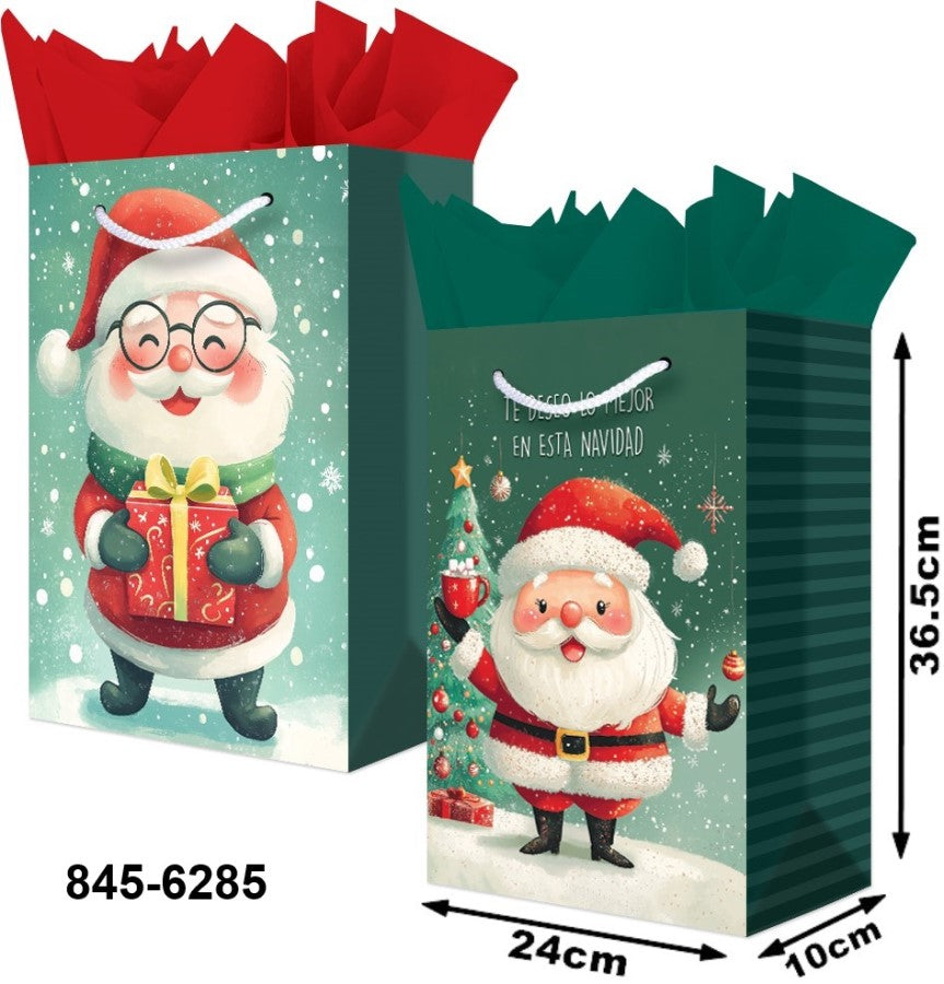 Bolsa p/Regalo Navidad Santa Lentes Grand 24×36½+10 granmark® 845-6285/6 Pieza 751214669872 01
