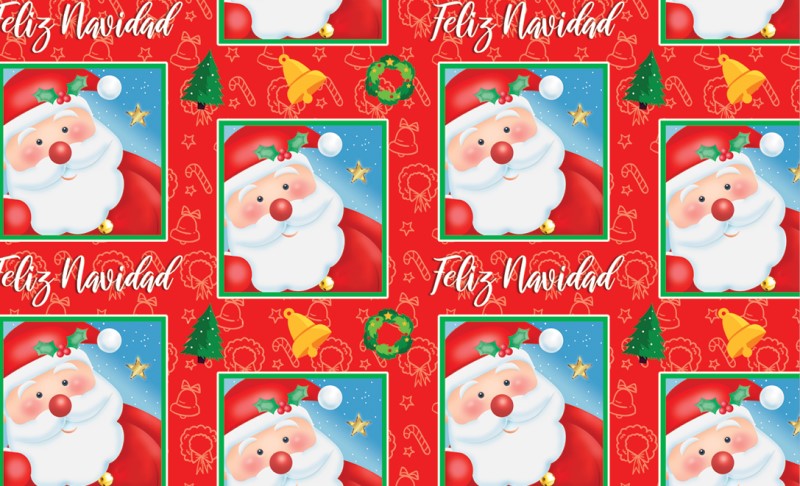 Papel p/Regalo Navidad Santa Nariz Roja 70×51.3cm granmark® 930-6918 Hoja 751214166258 01