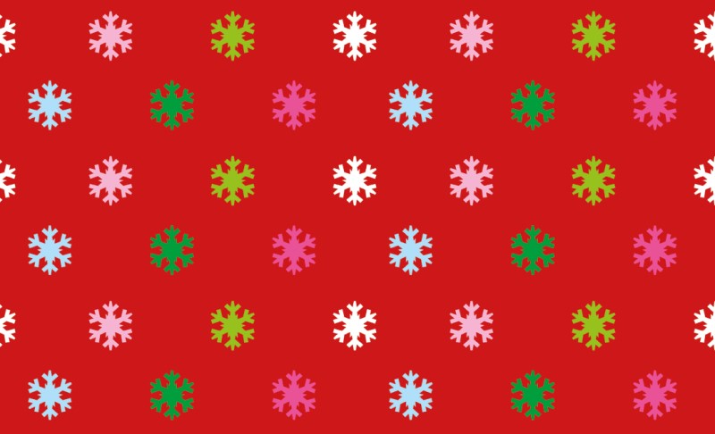 Papel p/Regalo Navidad Patrón Copos Colores Rojo 70×51.3cm granmark® 930-7679 Hoja 751214173850 01