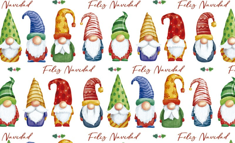 Papel p/Regalo Navidad Gnomos 70×51.3cm granmark® 930-7548 Hoja 751214172549 01