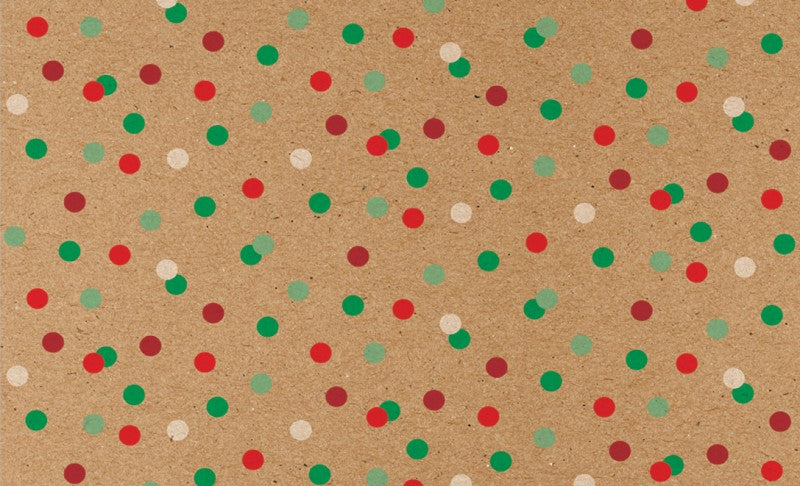 Papel p/Regalo Navidad Kraft Puntos de Color 70×51.3cm granmark® 950-2 Hoja 751214174086 01