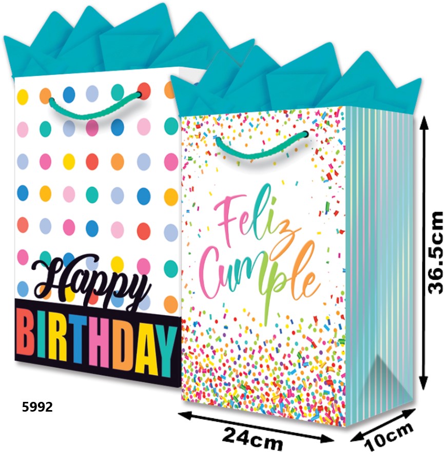 Bolsa p/RegaloTodaOcasión Confetti Grand 24×36½+10 granmark® 845-5992/6 Pieza 751214659026 01