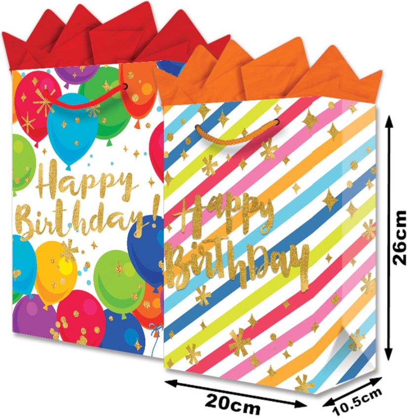 Bolsa p/RegaloTodaOcasión Eileen Globos Media 20×26+10½ granmark® 846-4556/6 Pieza 751214611123 01