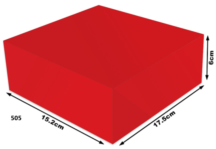 Caja Cartón Armada Navida Rojo Chica 15×17½×6 granmark® 505/2 Pieza 751214799050 01