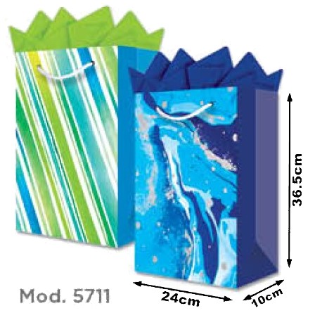 Bolsa p/RegaloTodaOcasión Manchas Azules Grand 24×36½+10 granmark® 845-5711/6 Pieza 751214648280 01