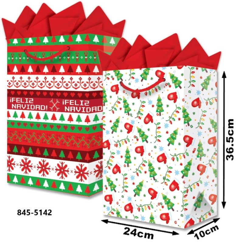 Bolsa p/Regalo Navidad Figuras Navidad Grand 24×36½+10 granmark® 845-5142/6 Pieza 751214628862 01