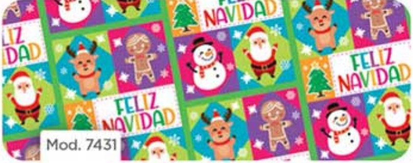 Papel p/Regalo Navidad Personajes Navidad 70×51.3cm granmark® 930-7431 Hoja 751214171375 01