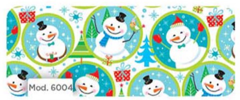 Papel p/Regalo Navidad Monitos de Nieve circulos 70×51.3cm granmark® 930-6004 Hoja 751214157133 01