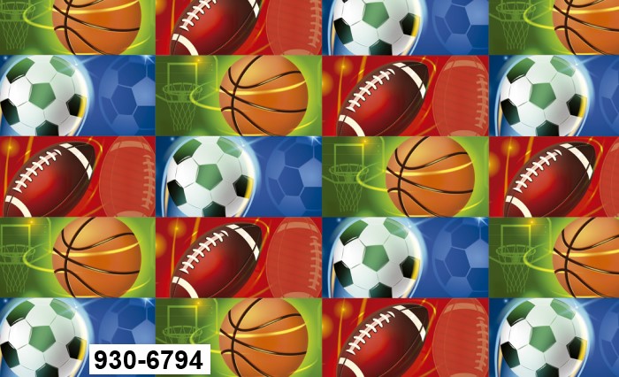 Papel p/Regalo Festejos Deportes Varios 70×51.3cm granmark® 930-6794 Hoja 751214165015 01