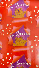 Papel Regalo San Valentin Te quiero c/osito c/25 50×70cm granmark® 1235 [Paquete]