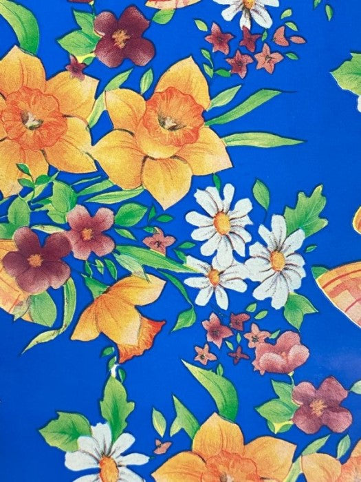Papel p/Regalo Paquete Flores 4 c/25 70×49.5cm Colors® Paquete 01