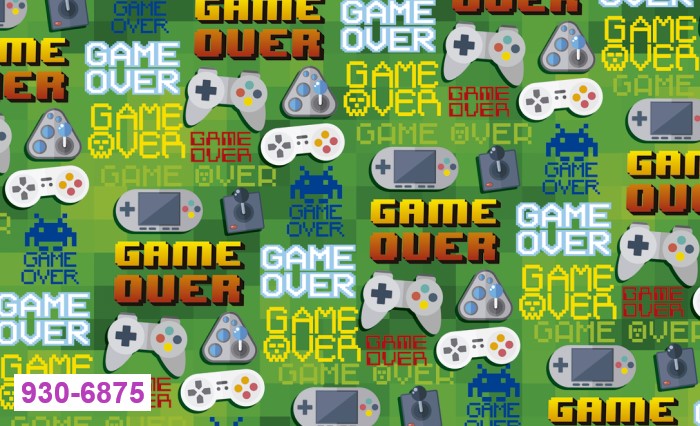 Papel p/Regalo Festejos Game Over 70×51.3cm granmark® 930-6875 Hoja 751214165824 01