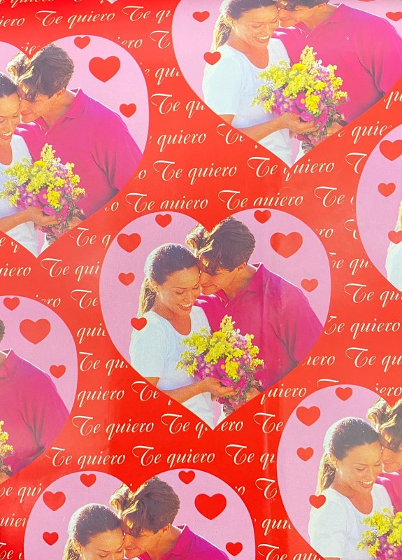 Papel Regalo San Valentin Novios c/25 50×70cm granmark® 645 [Paquete]