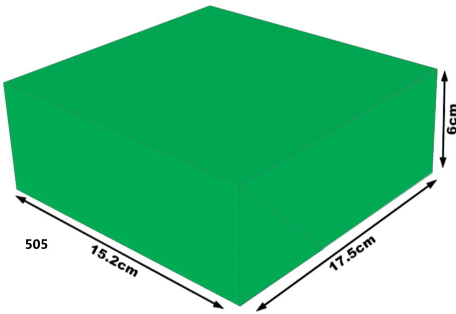 Caja Cartón Armada Navida Verde Chica 15×17½×6 granmark® 505/8 Pieza 751214902269 01