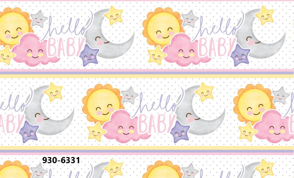 Papel p/Regalo Festejos Nubecitas Niña 70×51.3cm granmark® 930-6331 Hoja 751214160409 01