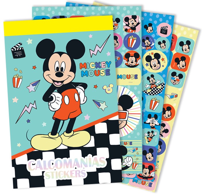 Calcomanía Block Mickey Mouse c/250 en 6 hojas 15×23.1cm granmark® 192-5 Pieza 751214940025 01