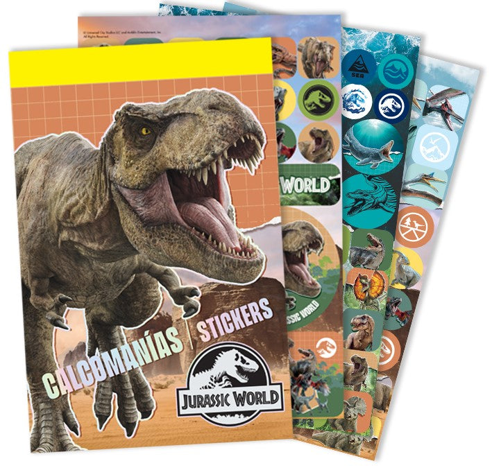 Calcomanía Block Jurassic World 2 c/250 en 6 hojas 15×23.1cm granmark® 192-12 Pieza 751214940094 01