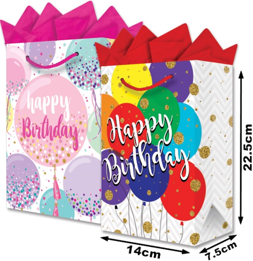 Bolsa p/RegaloTodaOcasión Globos Gigantes Chica 14×22½+7½ granmark® 847-4823/6 Pieza 751214618887 01