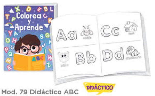 Cuaderno p/Colorear Didáctico ABC c/16 Paginas Carta granmark® 776-79 Pieza 751214900555 01